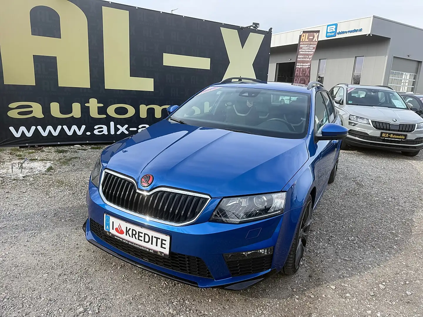 Skoda Octavia Combi RS 2,0 TDI Green tec DSG Blau - 1