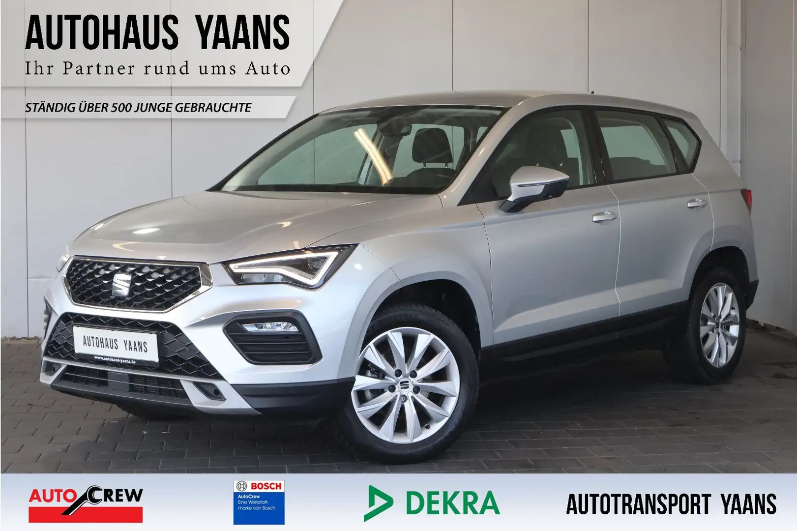 SEAT Ateca Style 1.5 TSI AID+CARPLAY+LED+AHK Silber - 1