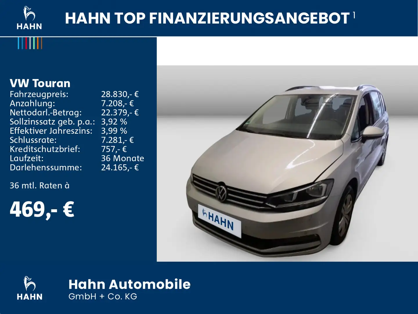 Volkswagen Touran 2.0TDI DSG Comfortline Navi AHK PDC SHZ Argent - 2