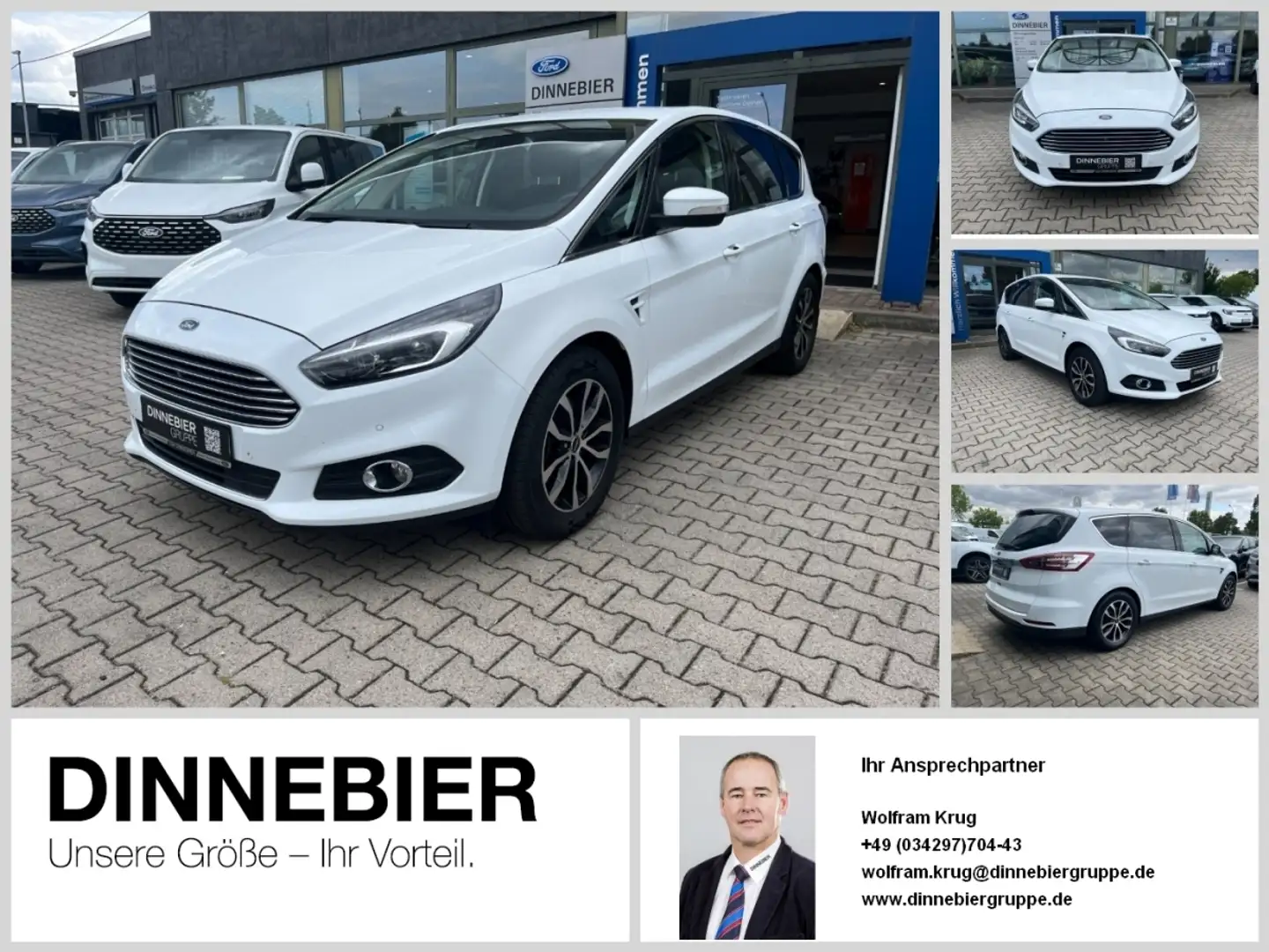 Ford S-Max Titanium Kamera+Totwinkel+SHZ Weiß - 1