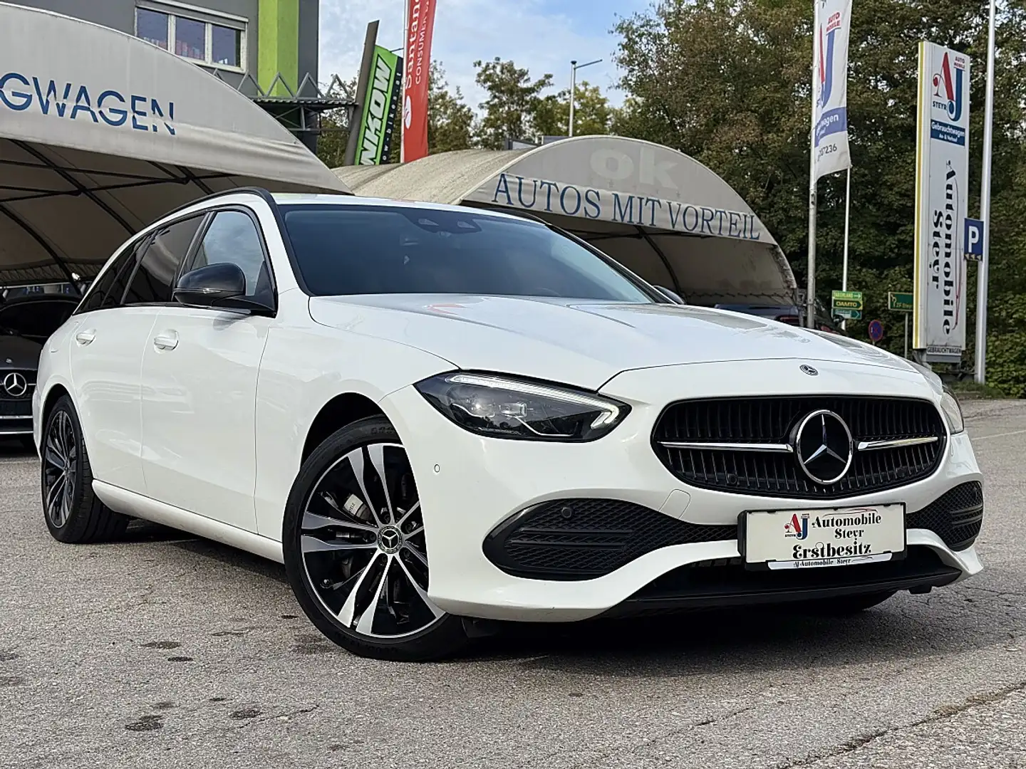 Mercedes-Benz C 200 d Avantgarde Aut.+Apple CarPlay+Navi+LED+AHK+R-... Weiß - 1