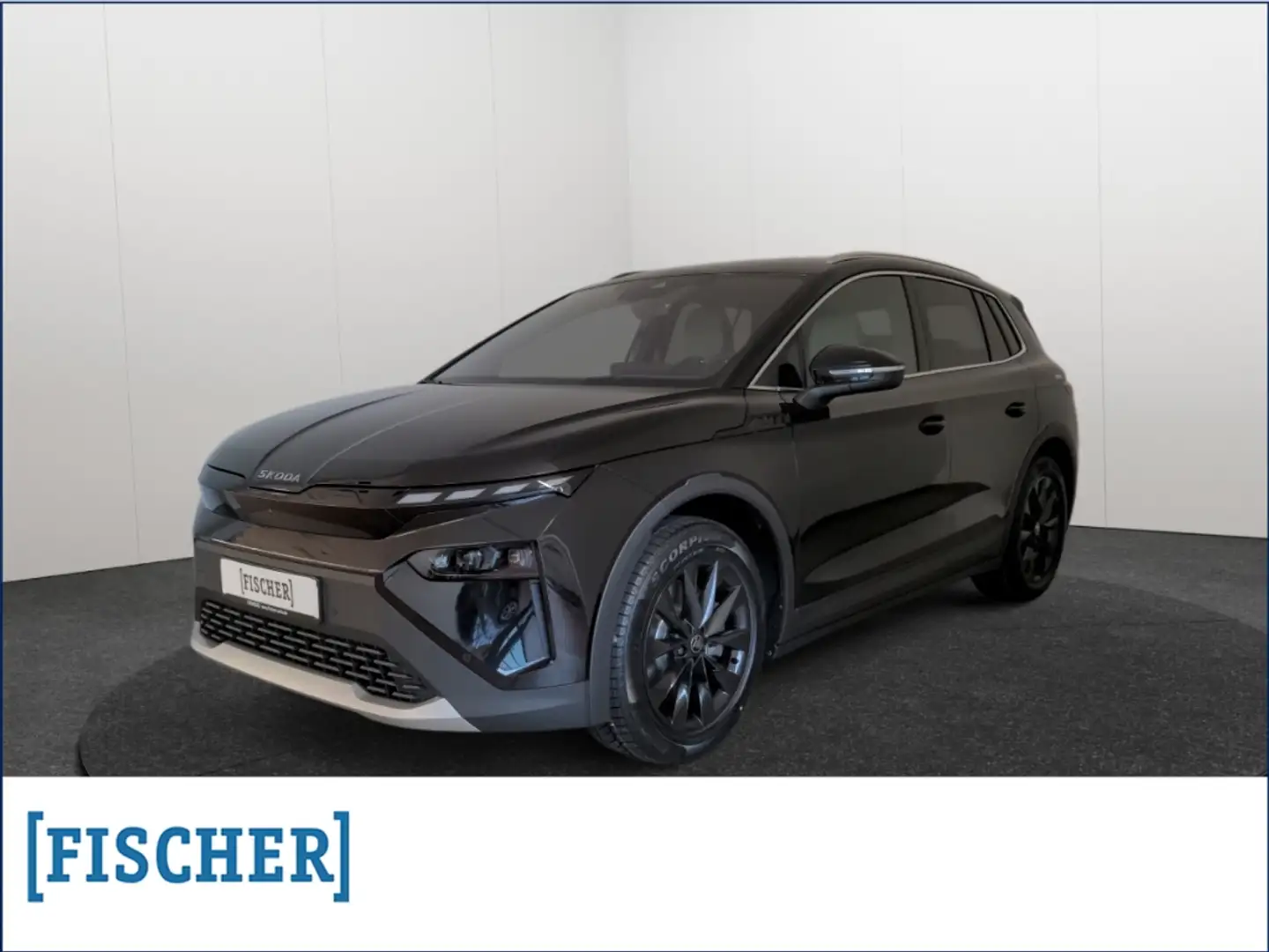 Skoda Elroq Lodge 85 Matrix AHK Navi HUD 360° ACC CANTON Wärme Schwarz - 1