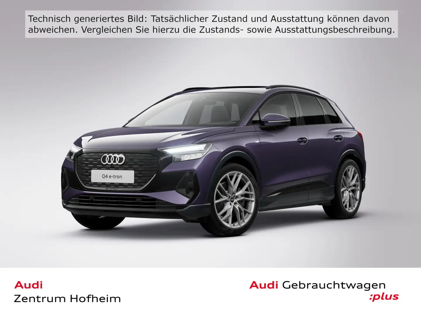 Audi Q4 e-tron 45 S line*Pano*AR-HUD*LED*Virtual*Navi Violett - 1