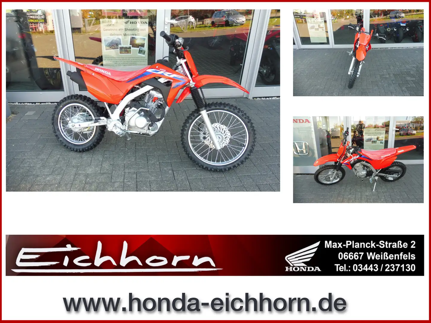 Honda CRF 125 CRF 125 FBP NEU 17/14 Zoll SOFORT VERFÜGBAR Rosso - 1
