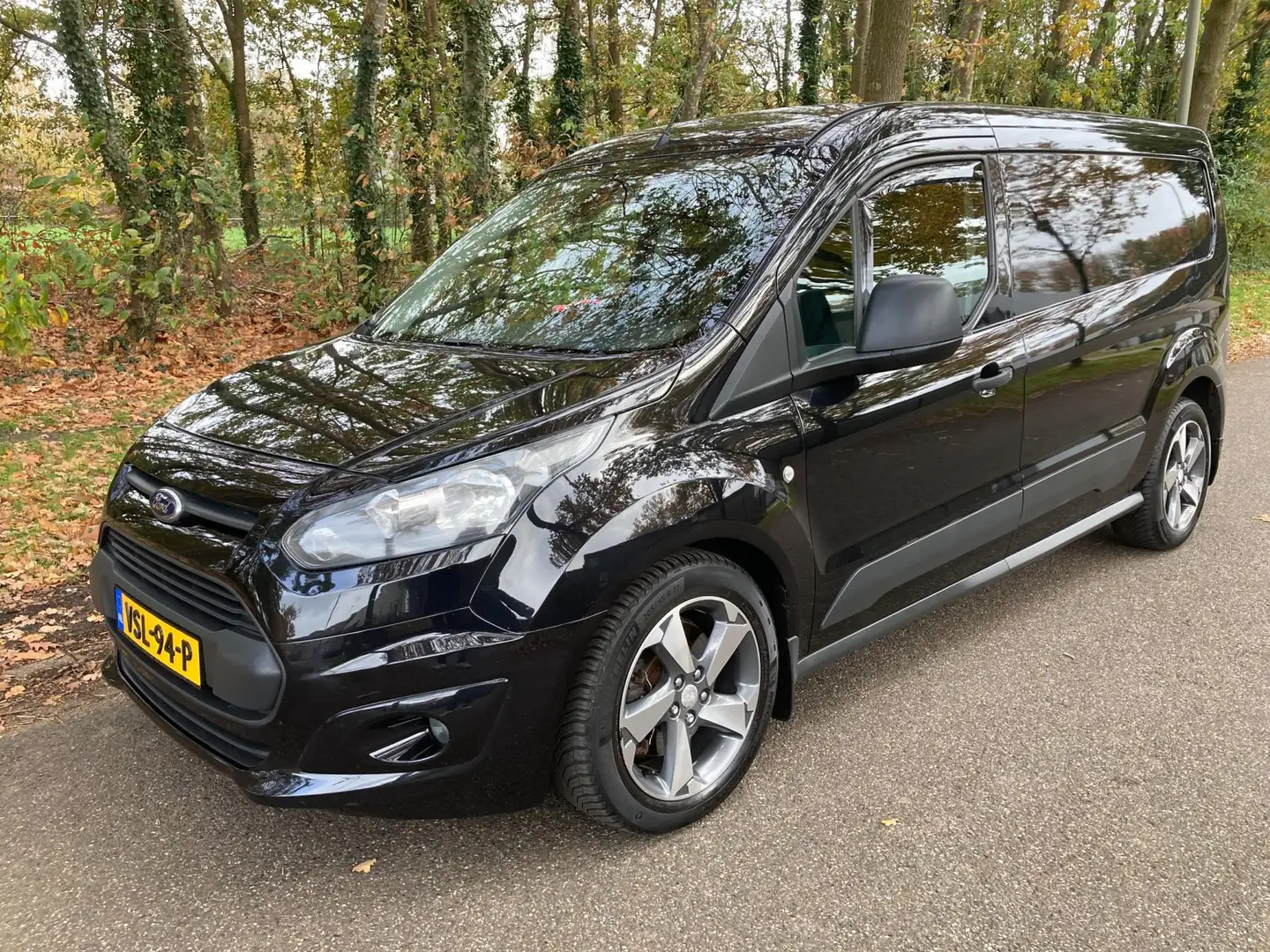 Ford Transit Connect 1.6 benzine,L2, Nw automaat bak, cruise cntr, trek Zwart - 1