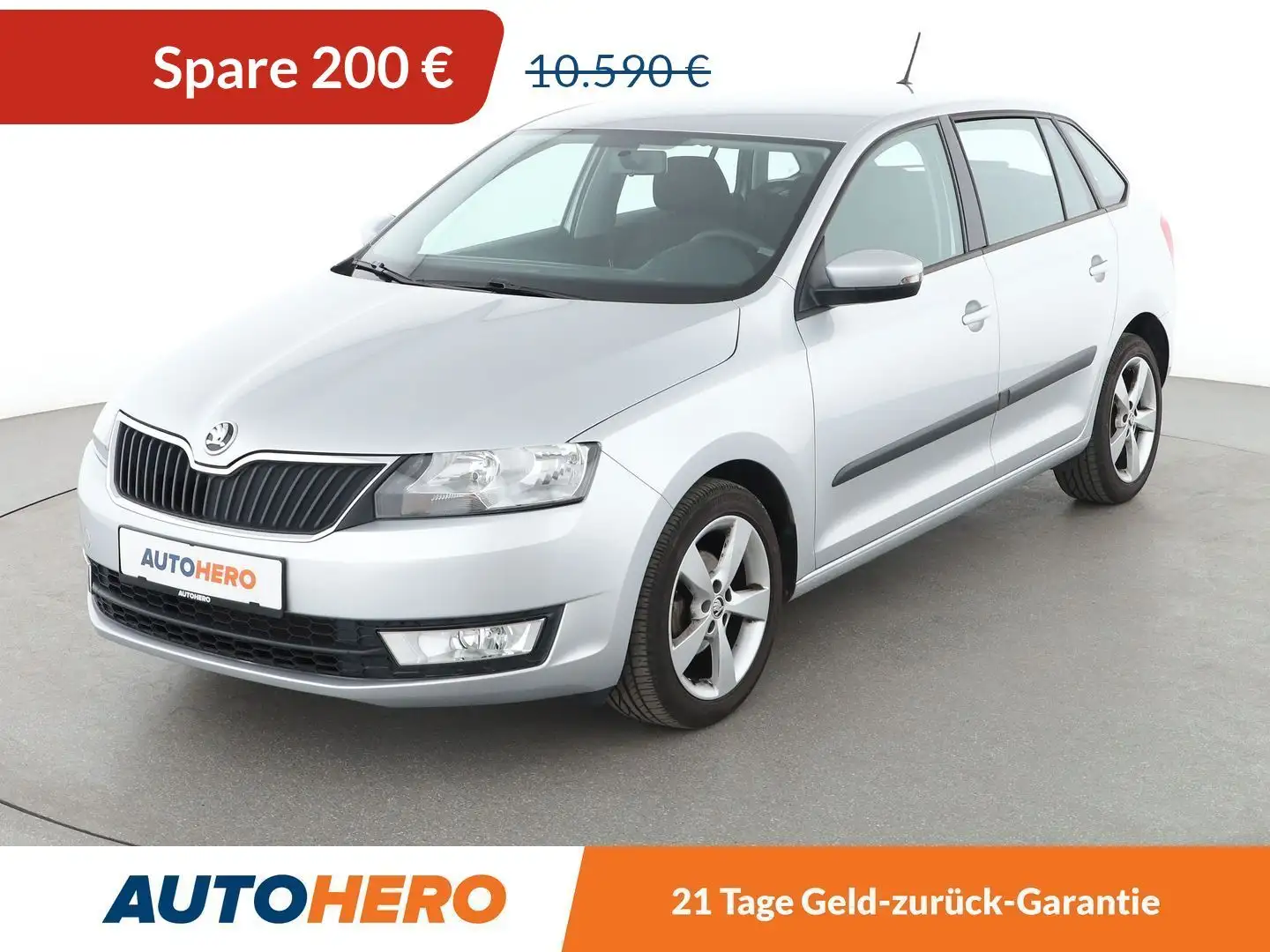 Skoda Rapid/Spaceback 1.2 TSI Cool Edition Aut.*PDC*KLIMA* Argent - 1