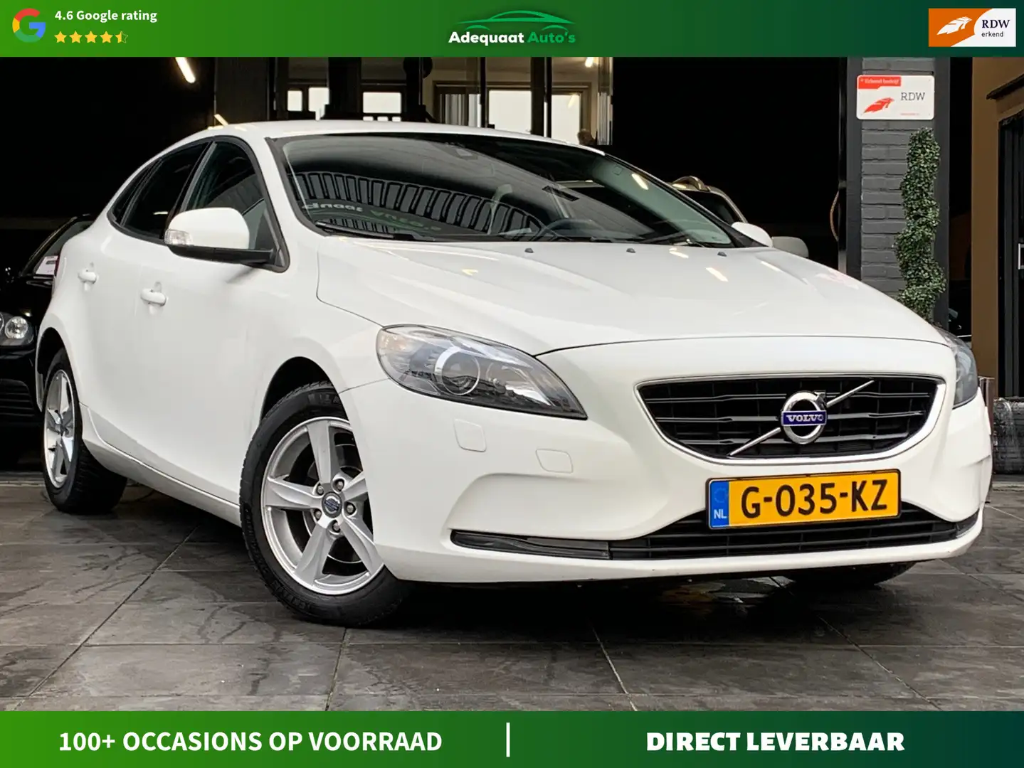 Volvo V40 1.6 T2 R-Design|Stoelvw|Xenon|PDC|Cruise|Clima|APK Weiß - 1
