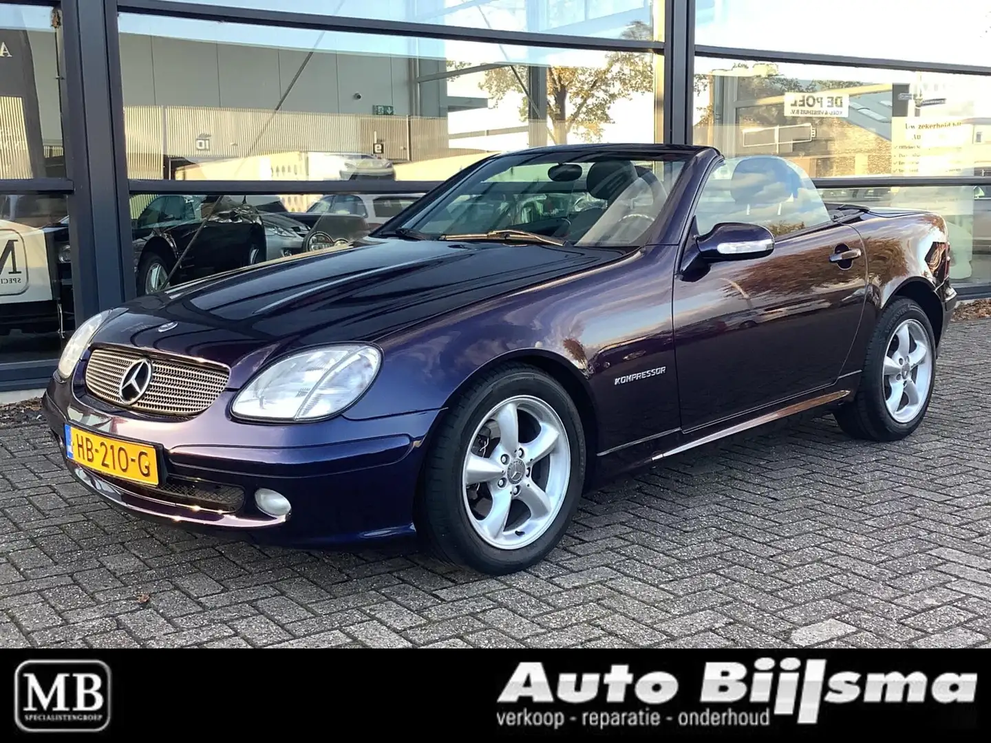 Mercedes-Benz SLK 200 K. Unieke kleur, incl nwe apk en onderhoudsbeurt Blauw - 1