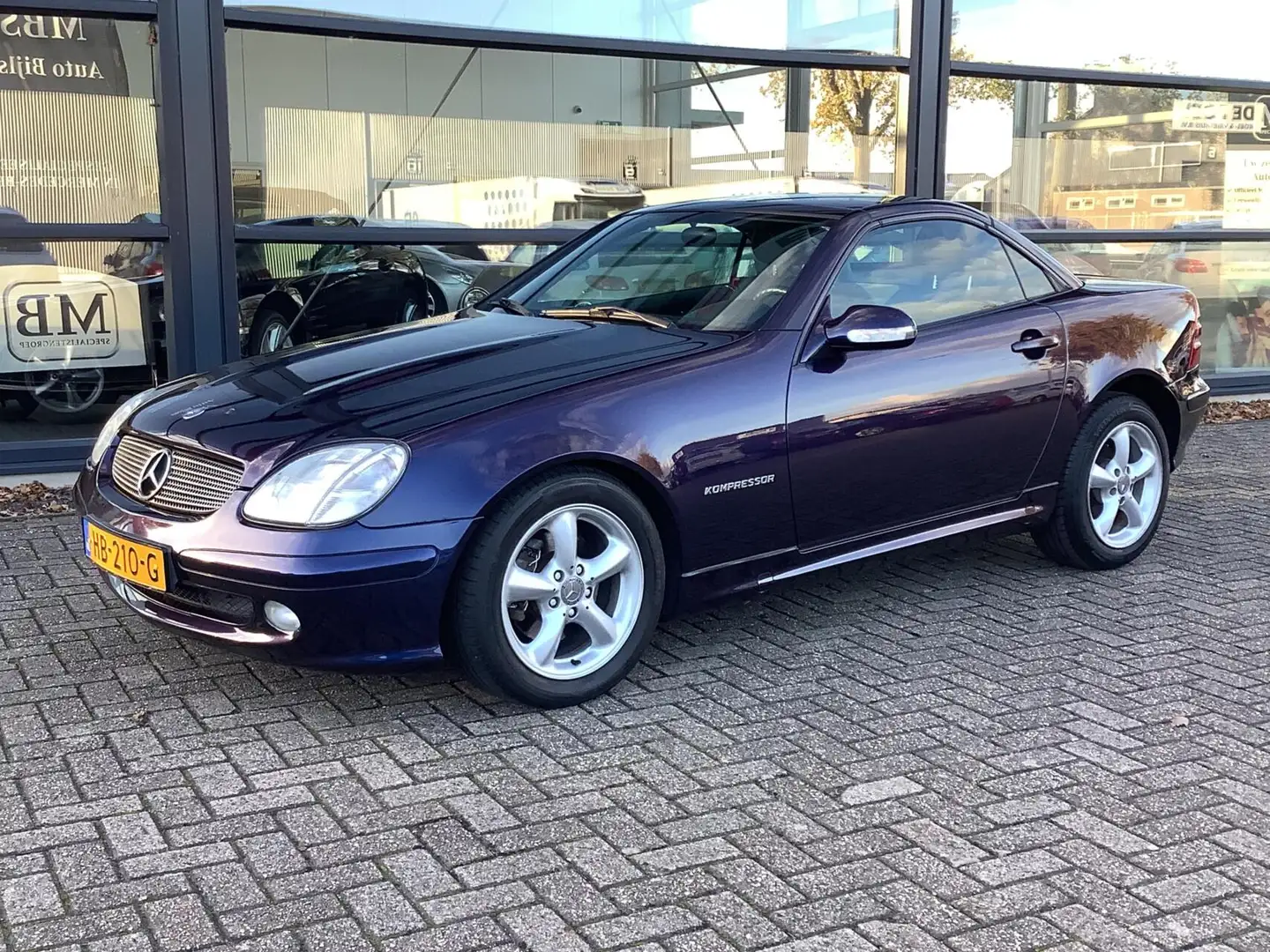 Mercedes-Benz SLK 200 K. Unieke kleur, incl nwe apk en onderhoudsbeurt Blauw - 2