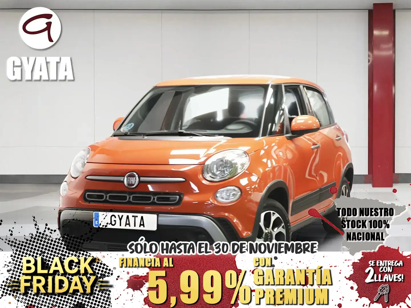 Fiat 500L 1.4 Cult Naranja - 1