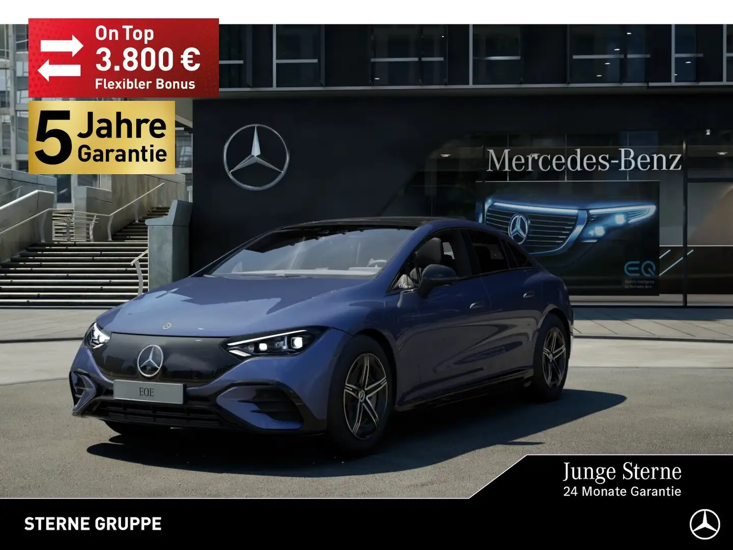 Mercedes-Benz EQE 300 EQE 300 AMG NIGHT Premium Distr Pano Burm 22KW Kék - 1