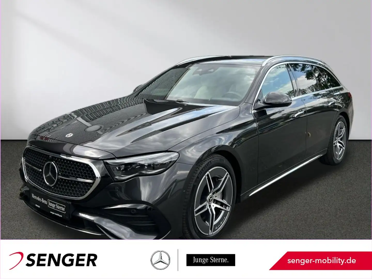 Mercedes-Benz E 300 T de 4M AMG-Line Digital-Light Pano AHK Gris - 1