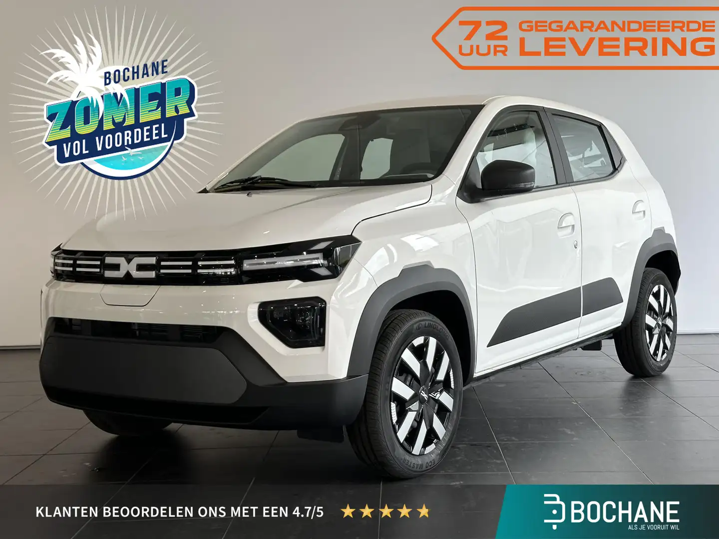 Dacia Spring Expression 65 26.8 kWh NIEUW UIT VOORRAAD MET KORT Wit - 1