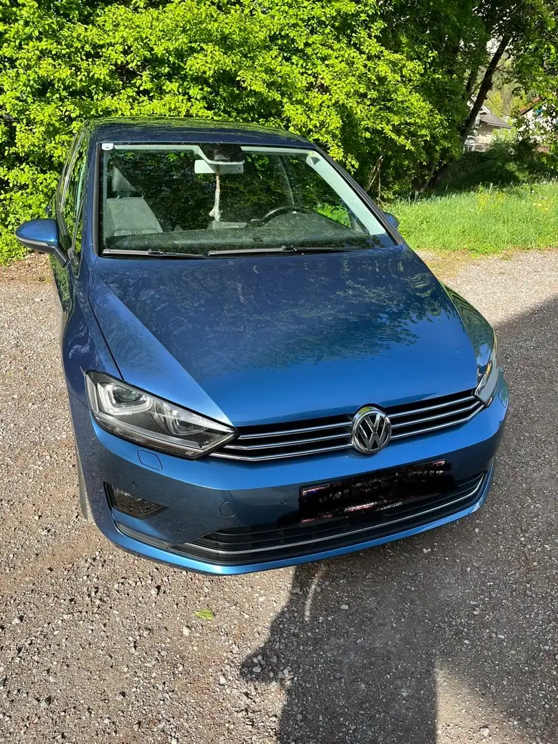 Volkswagen Golf Sportsvan Highline 1,6 BMT TDI DSG Blau - 1