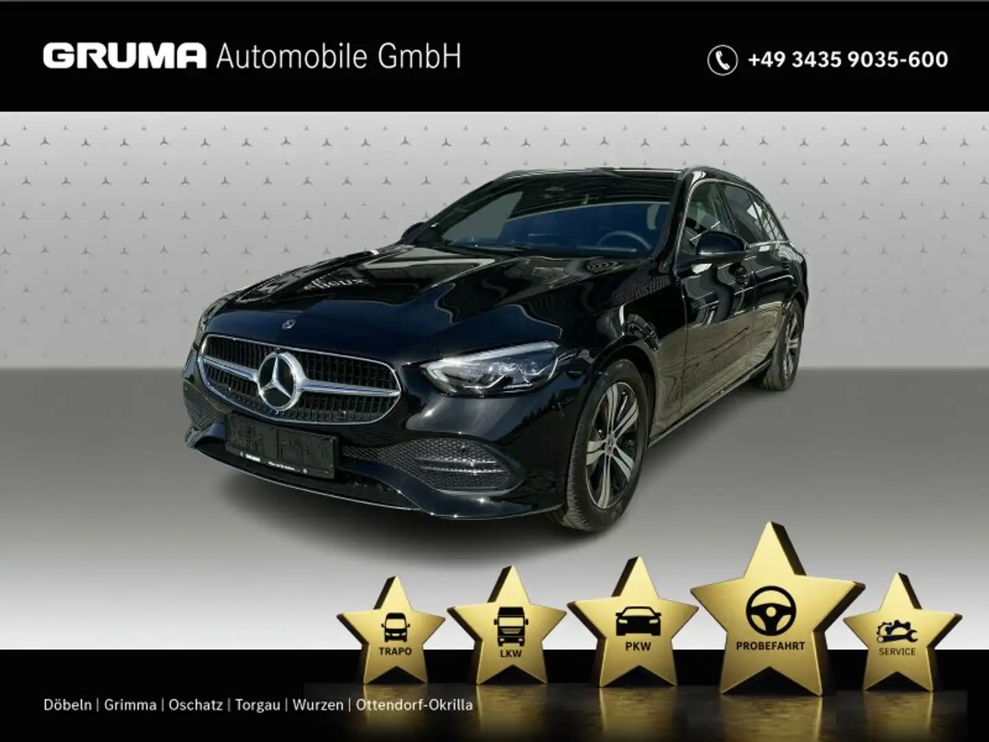 Mercedes-Benz C 200 C 200 d T Avantgarde+AHK+Distr.+LED+360°+Memory+ Schwarz - 1