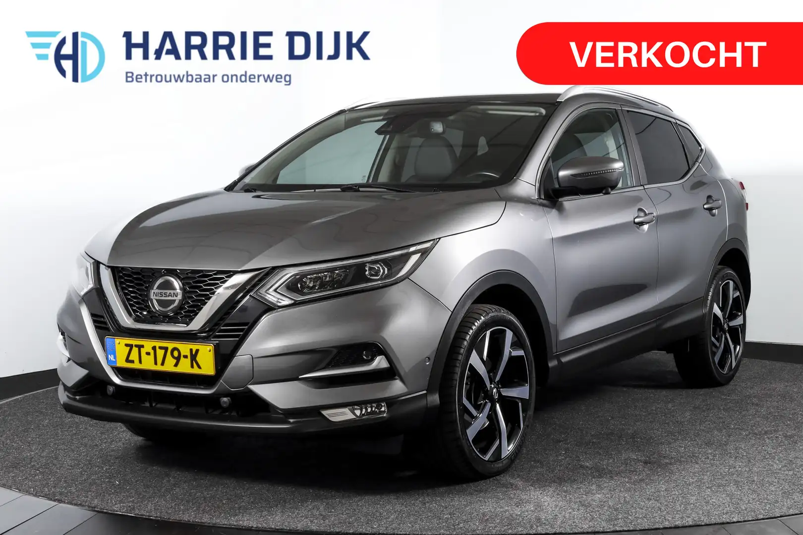 Nissan Qashqai 1.3 DIG-T 160 PK Tekna Orig. NL | Pano | Trekhaak Gris - 1