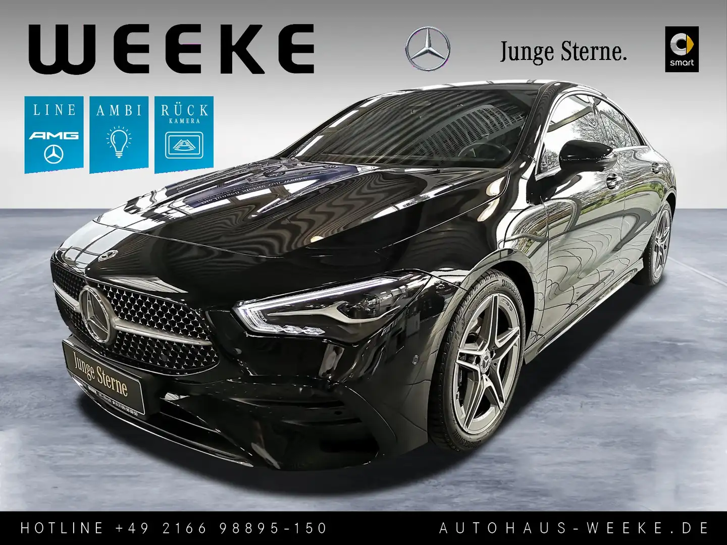 Mercedes-Benz CLA 180 Coupé Edition AMG Line+DISTRONIC+360+WIN Noir - 1