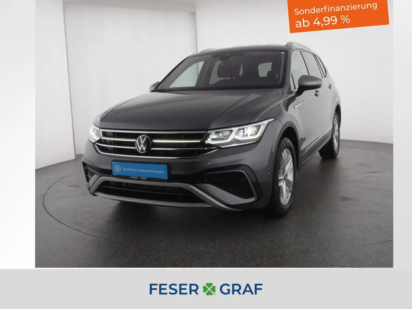 Volkswagen Tiguan Allspace 2.0TDI Eleg. 4x4 DSG AHK RKamera Grau - 1