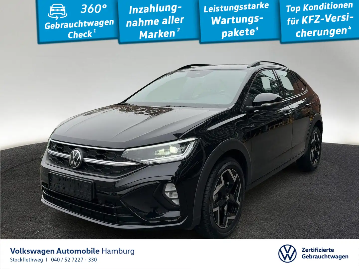 Volkswagen Taigo 1.0 TSI R-Line ACC Navi IQ.Light CarPlay Schwarz - 1