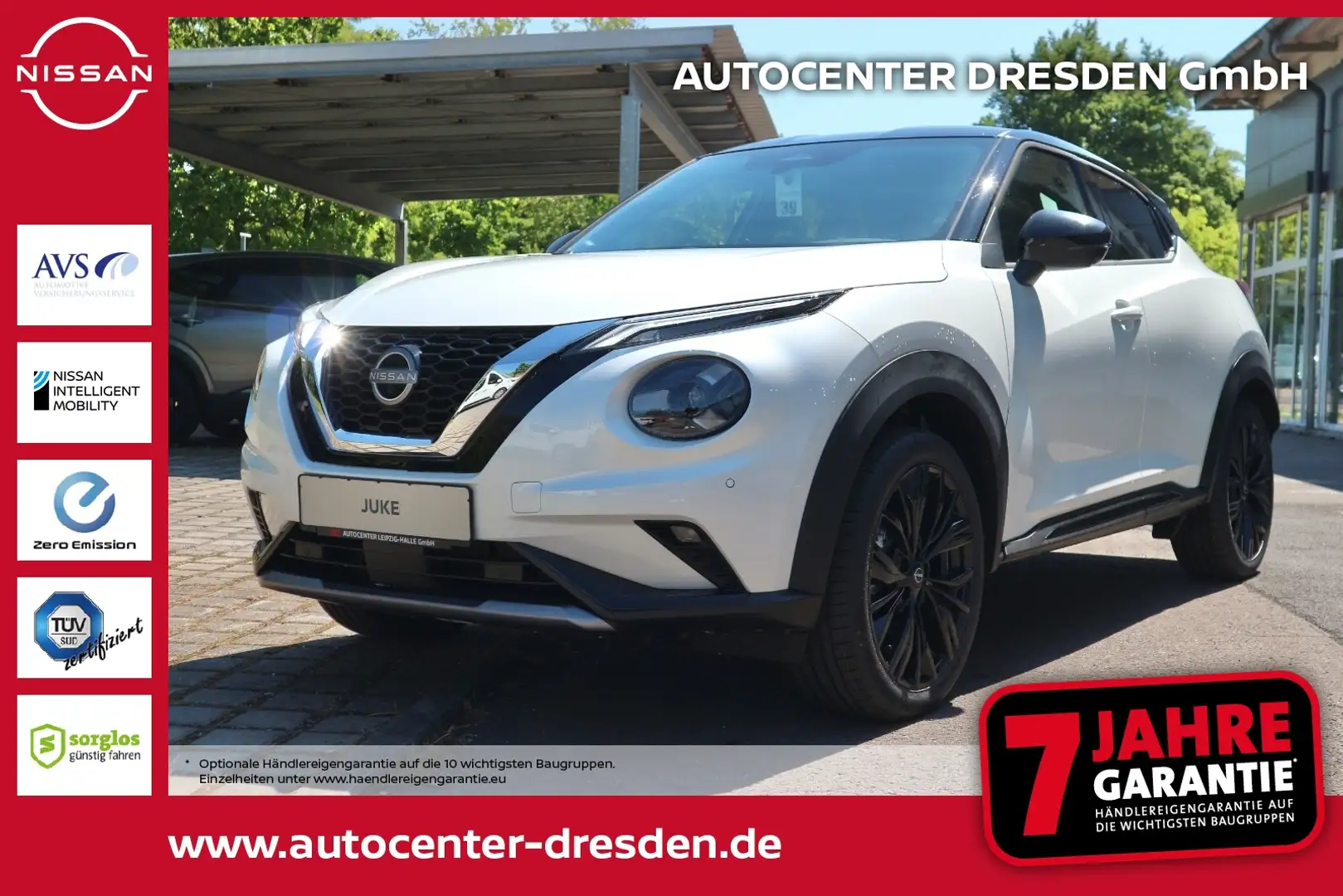 Nissan Juke 1.0 DIG-T 114 PS 6MT N-Sport Bose Navi Kam Bianco - 1