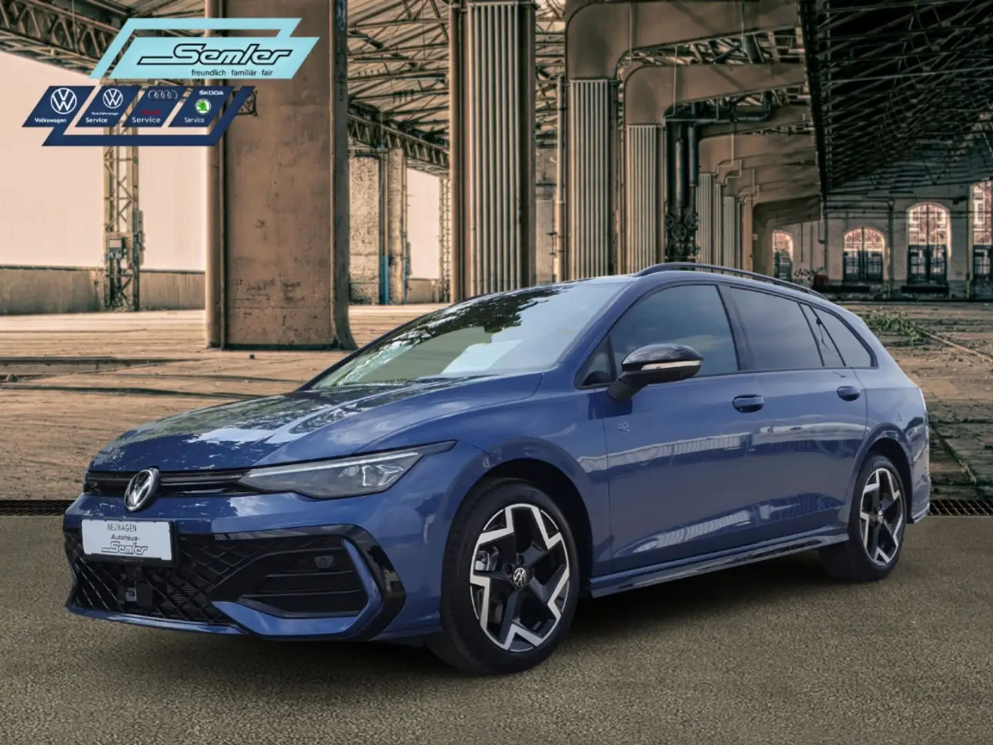 Volkswagen Golf Variant R-Line 2.0 TDI DSG AHK DCC HUD 360° Blau - 2