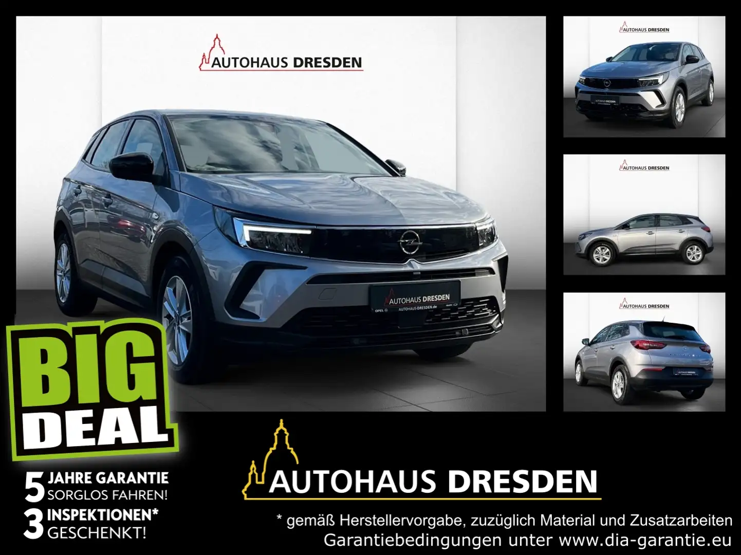 Opel Grandland 1.5 D FLA SpurH LM LED Gris - 1