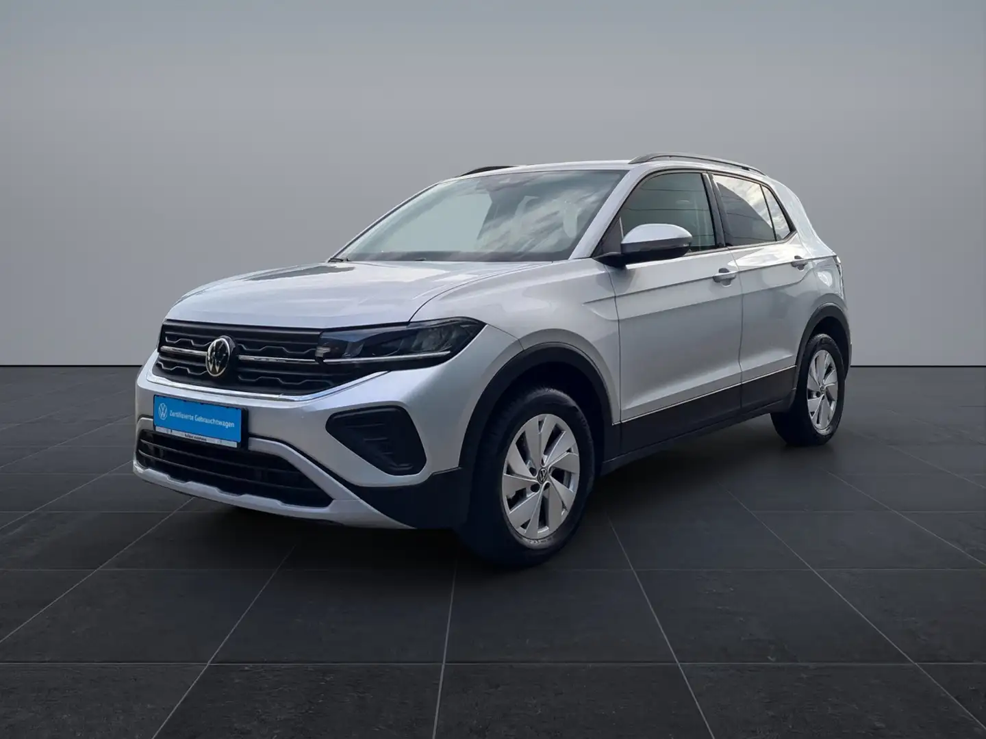 Volkswagen T-Cross 1.0 TSI Life+NAVI+LED+SHZ+PDC+APPCONN+ACC+CLIMATR Silber - 2