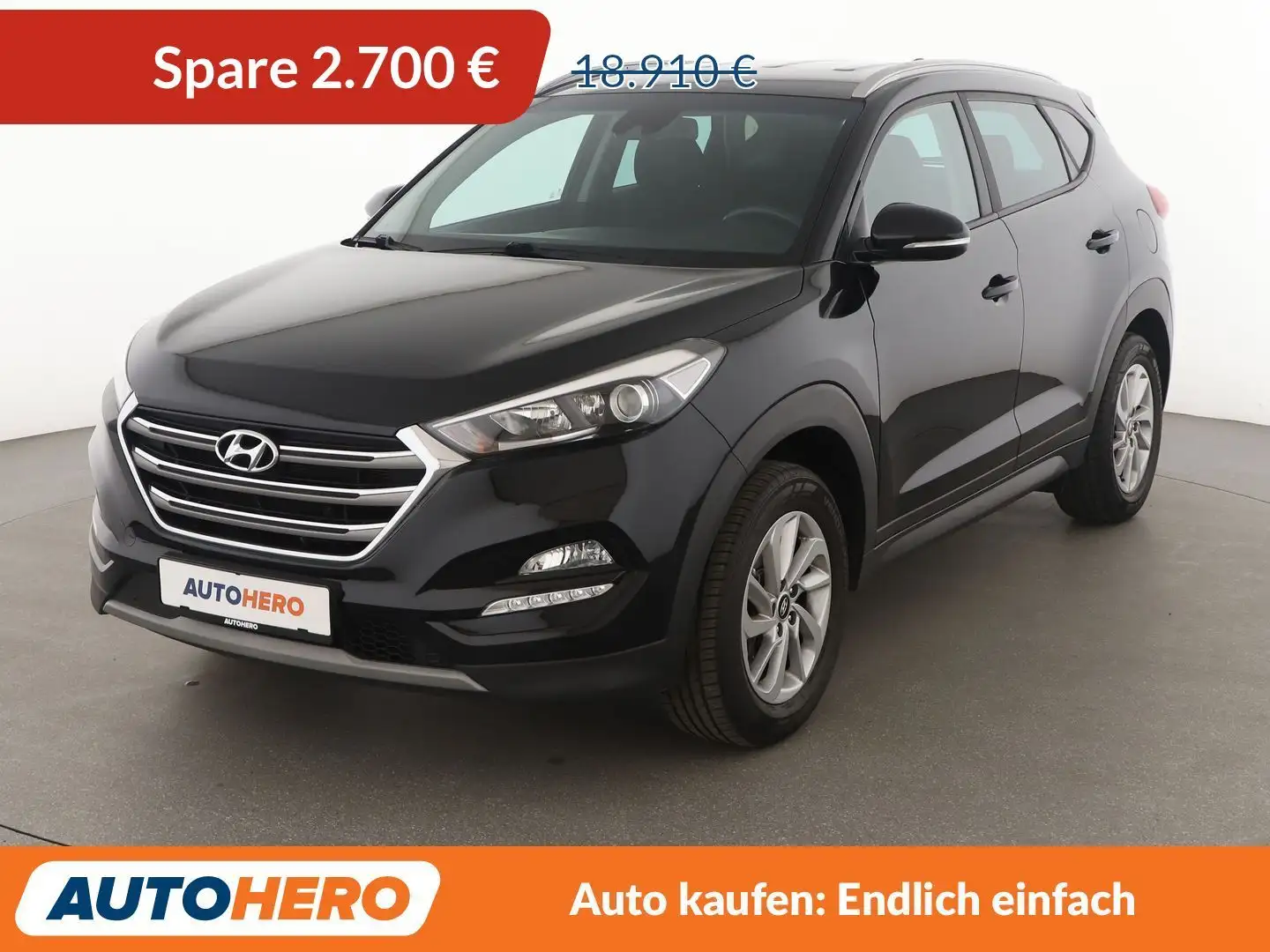 Hyundai TUCSON 1.6 TGDI Trend 2WD*NAVI*TEMPO*CAM*PDC* Schwarz - 1