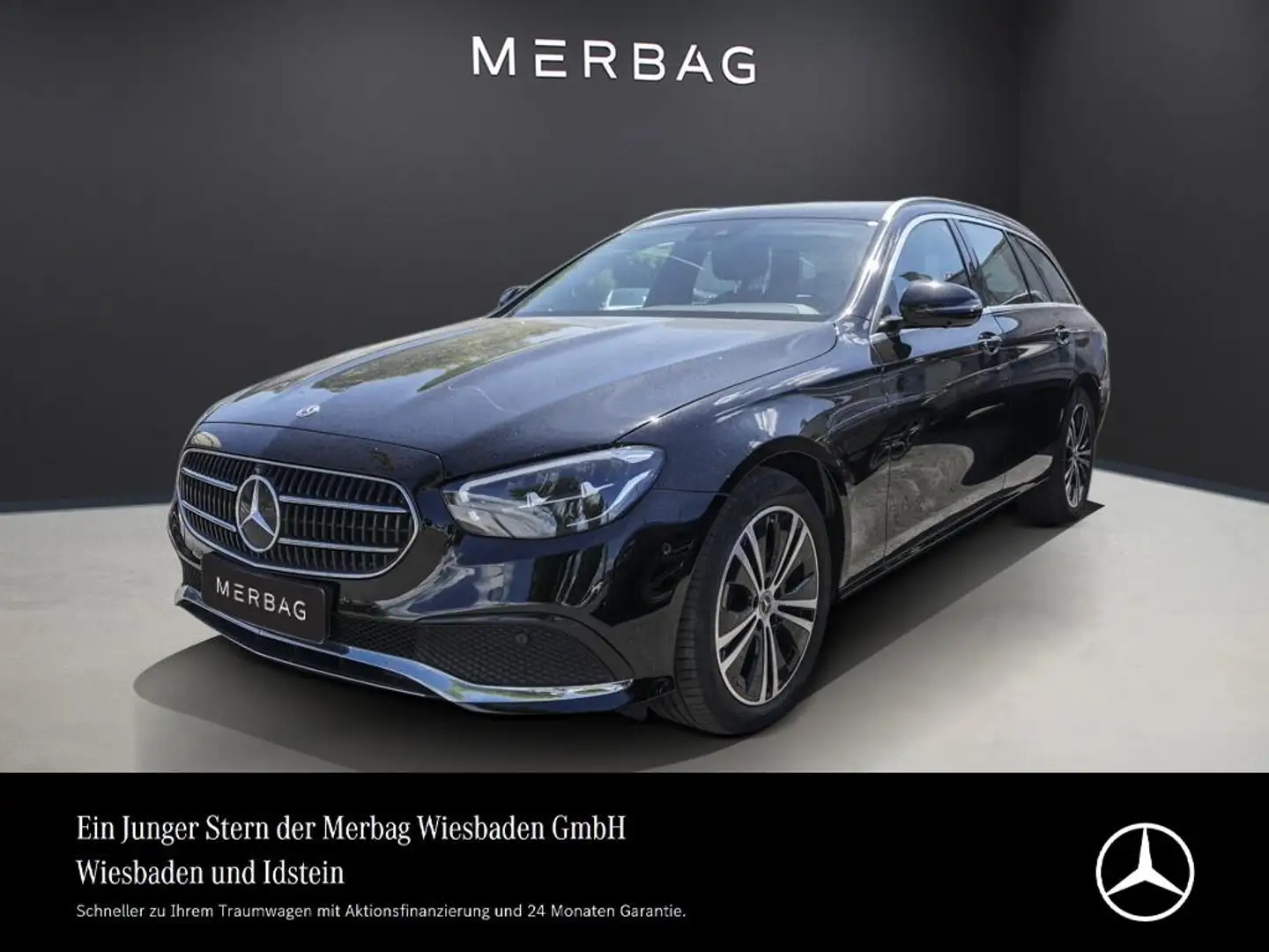 Mercedes-Benz E 220 d 4M T AVANTGARDE MBUX AKTIV-SITZE AHK LED Zwart - 1