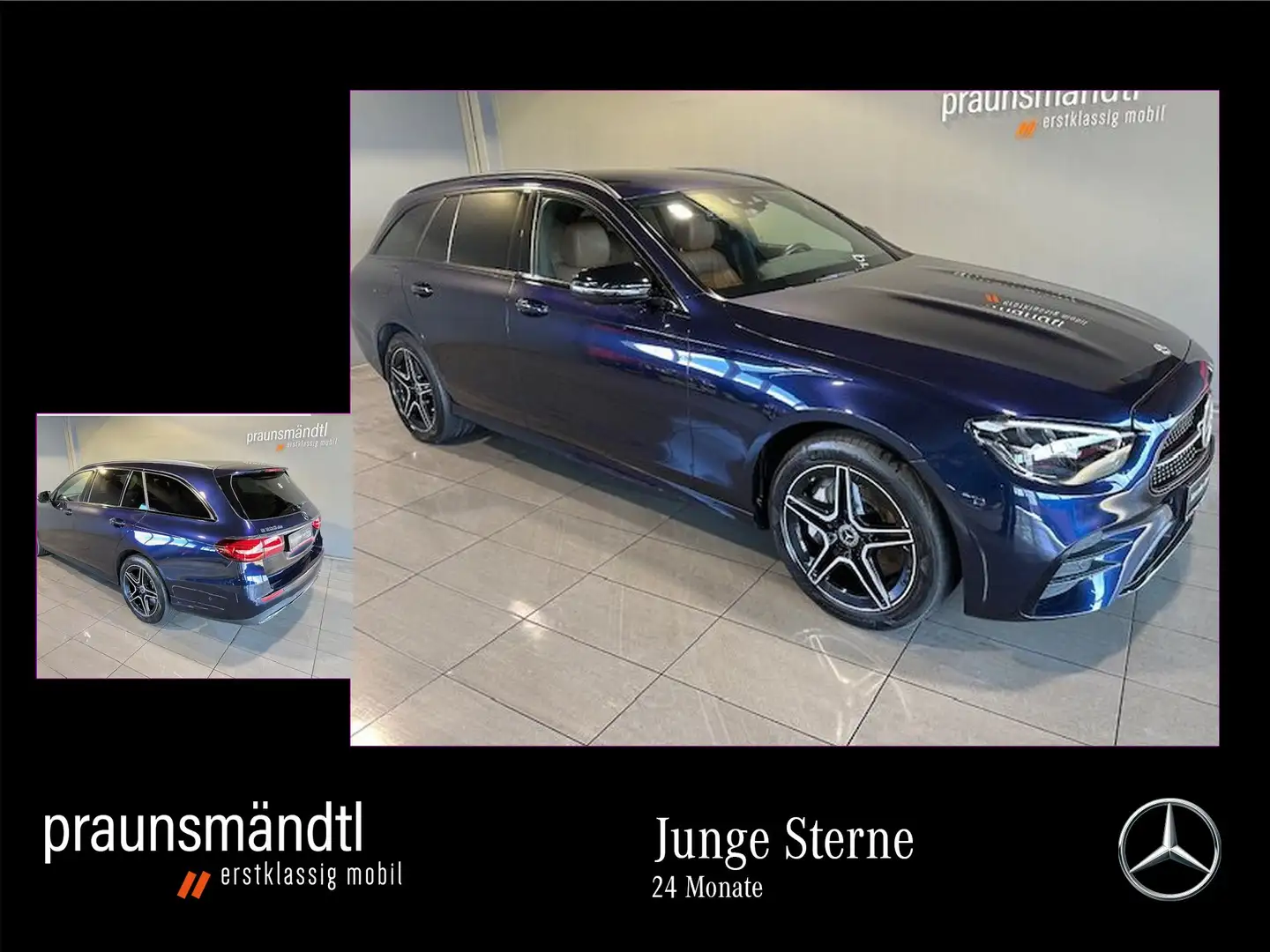 Mercedes-Benz E 300 de 4M T AMG Night Sound/Distr+/MBUX/HeadUp Blau - 1
