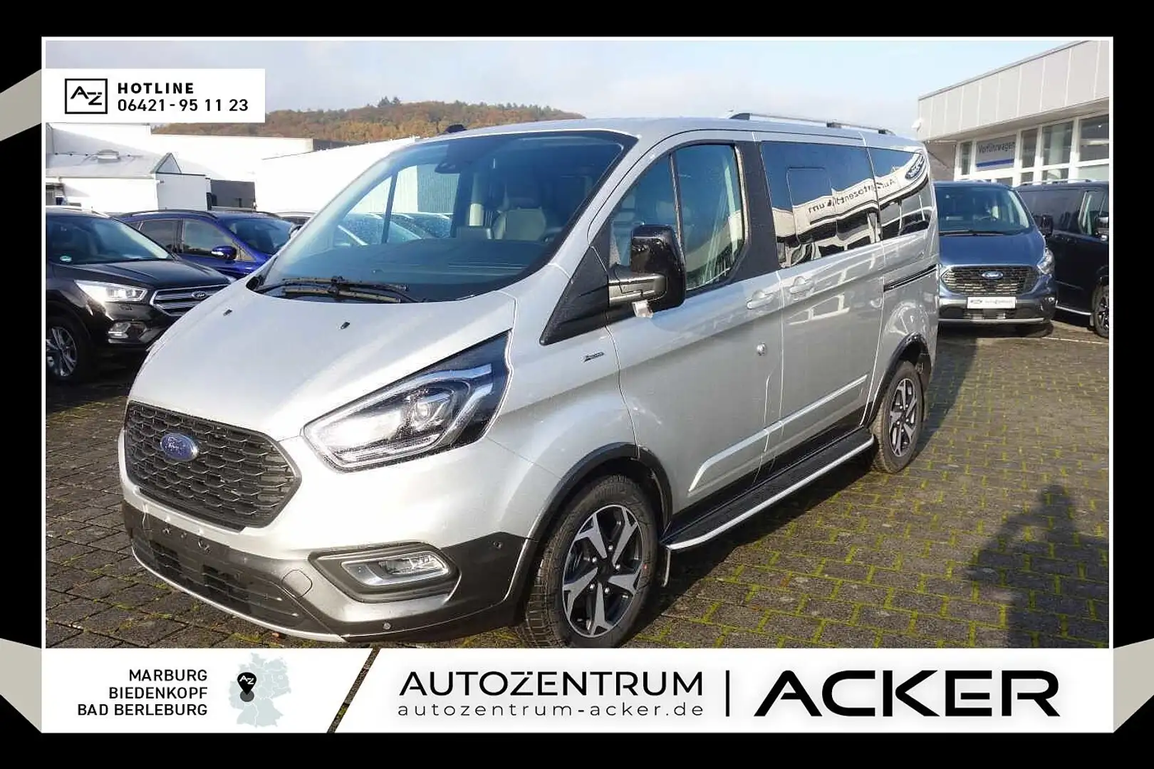 Ford Tourneo Custom L1 Aut. Active 7J.Garantie -38%* Silber - 1