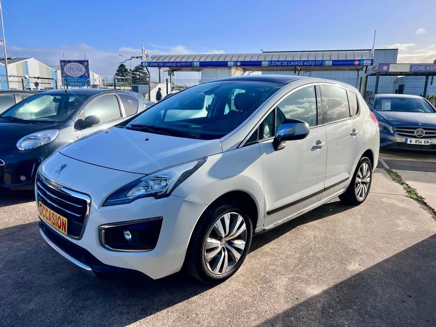 Peugeot 3008 1.6 HDI 115CH BVM6 ALLURE PACK / DISTRIBUTION NEUVE / 4 PNEUS NEUFS /PAS ADBLUE Weiß - 1