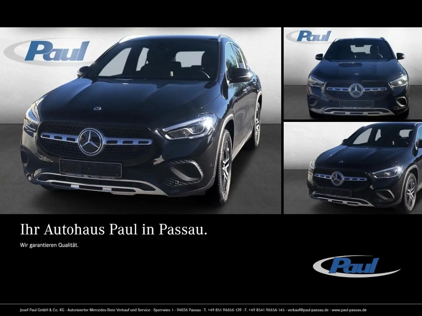 Mercedes-Benz GLA 200 KAM PDC SpurH Navi AUT Virtual KlimaA Schwarz - 1