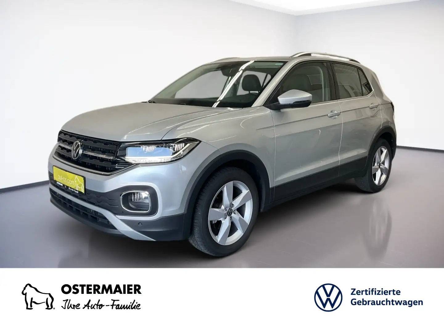 Volkswagen T-Cross STYLE 1.0TSI 110PS ACC.5J-G.KAMERA.NAVI+VC.LED.SHZ Zilver - 1