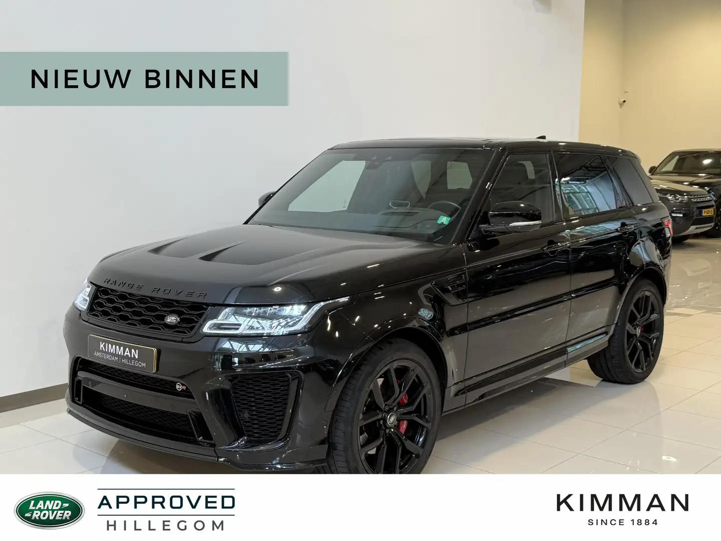 Land Rover Range Rover Sport 5.0 V8 SC SVR | Carbon | Head-Up | ACC | Black Pac Zwart - 1