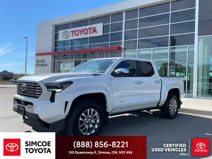 White 2024 Toyota Tacoma Pickup Truck Four-Wheel Drive Automatic