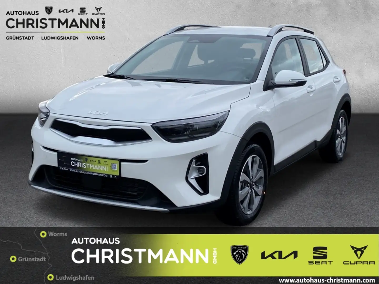 Kia Stonic 1.0 T-GDI VISION *LED-PAKET*NAVIGATIONSSYSTEM* Weiß - 1
