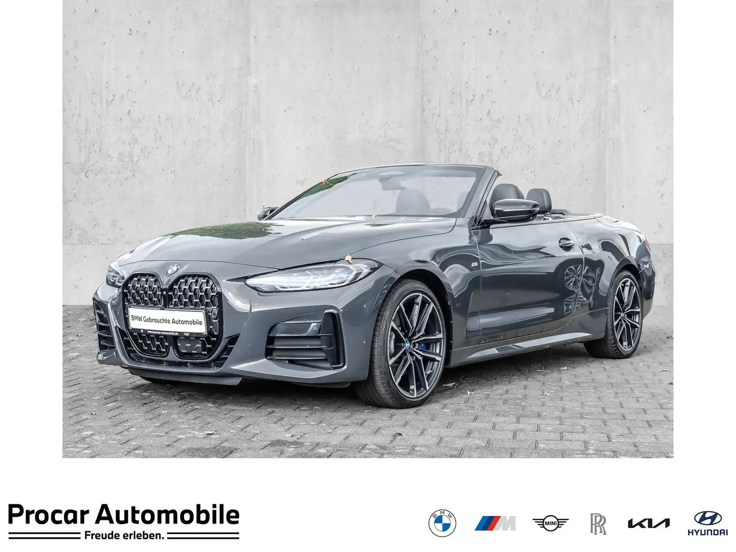 BMW 440 M440i xDrive Cabrio HUD ACC RFK NAVI LED Laser Grijs - 1