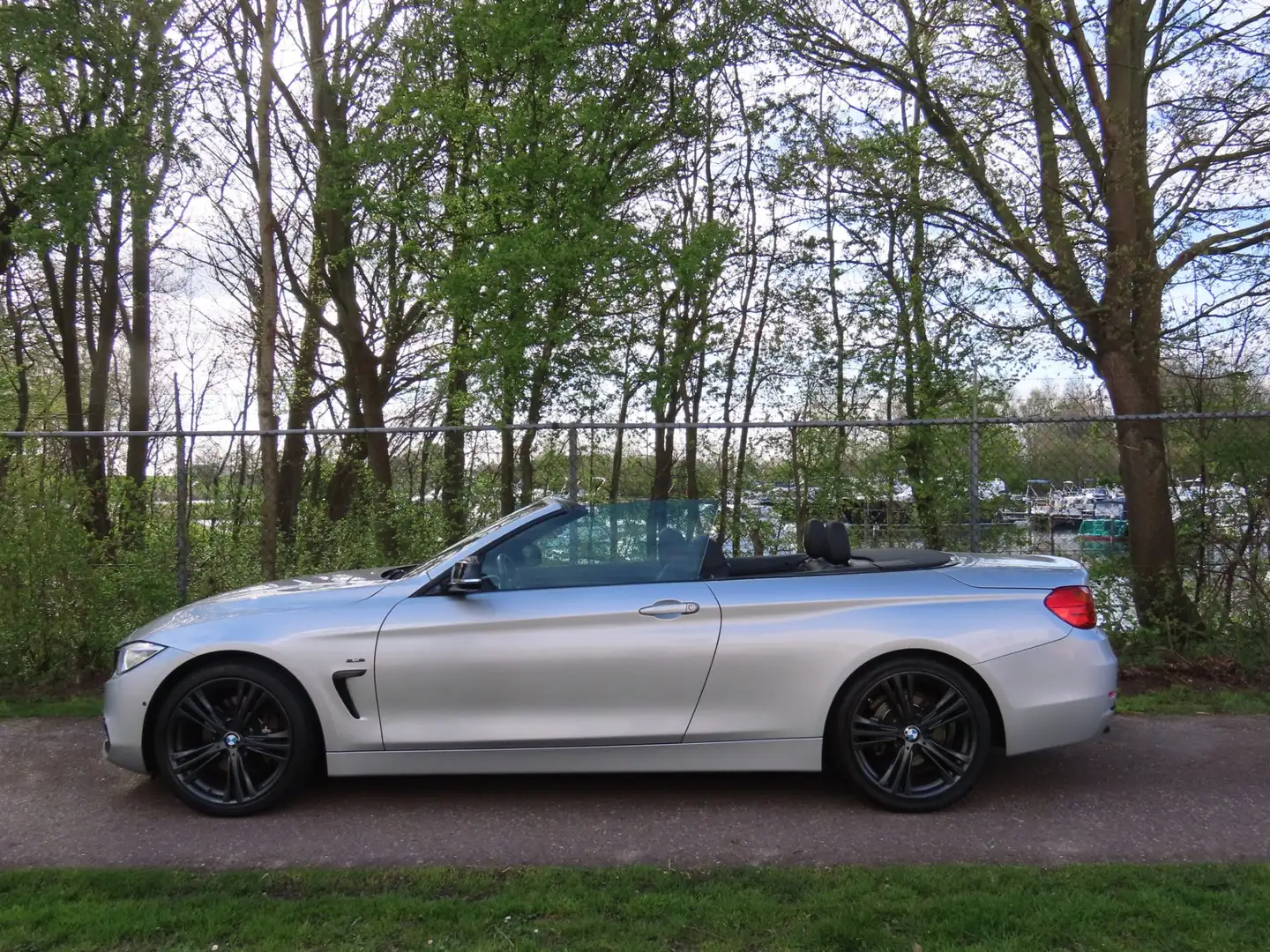 BMW 428 4-serie Cabrio 428i High Executive *NL AUTO *MPACK Grau - 2