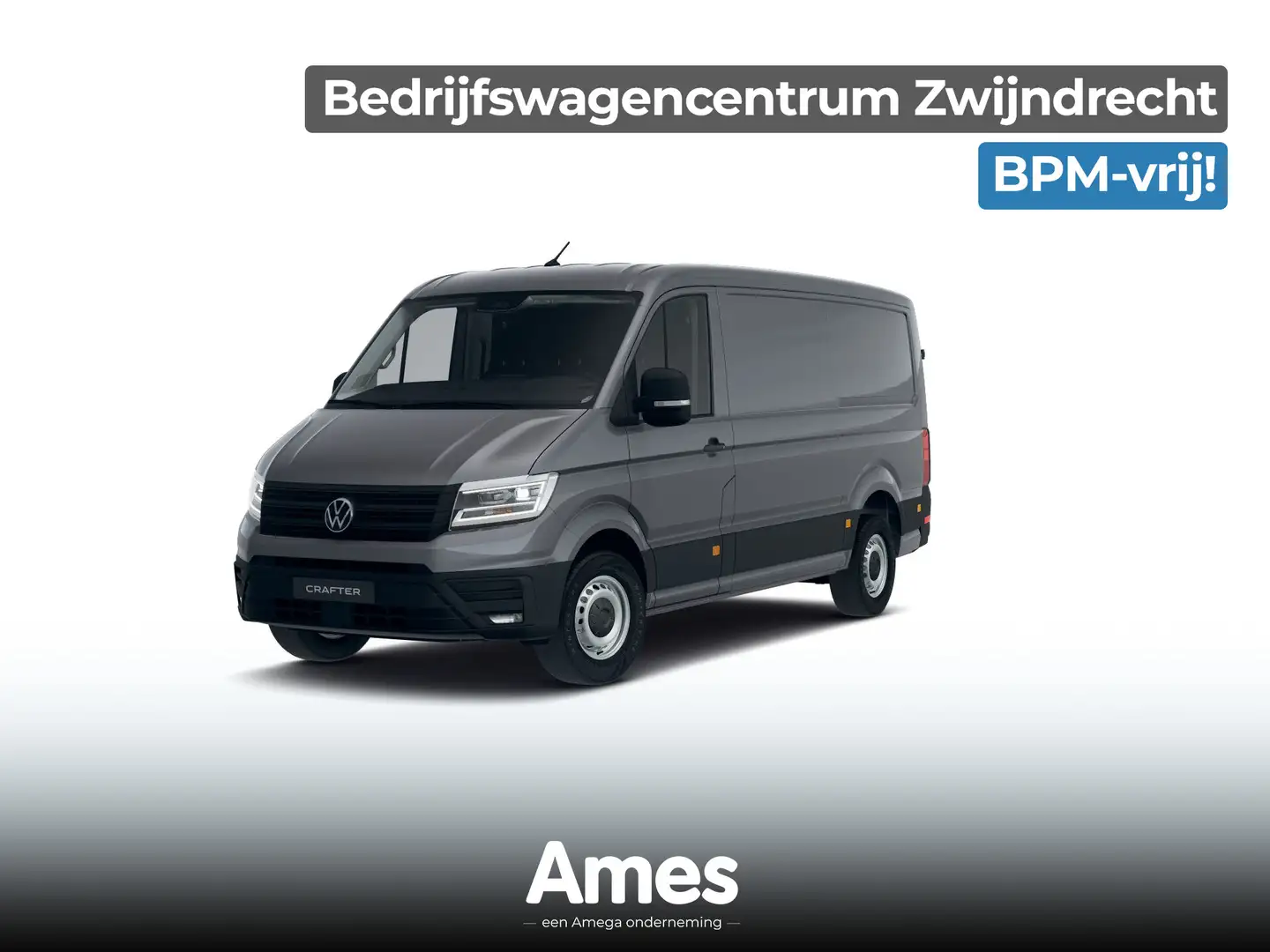 Volkswagen Crafter 30 2.0 TDI L3H2 Highline 140 Pk Automaat | Trekhaa Grijs - 1
