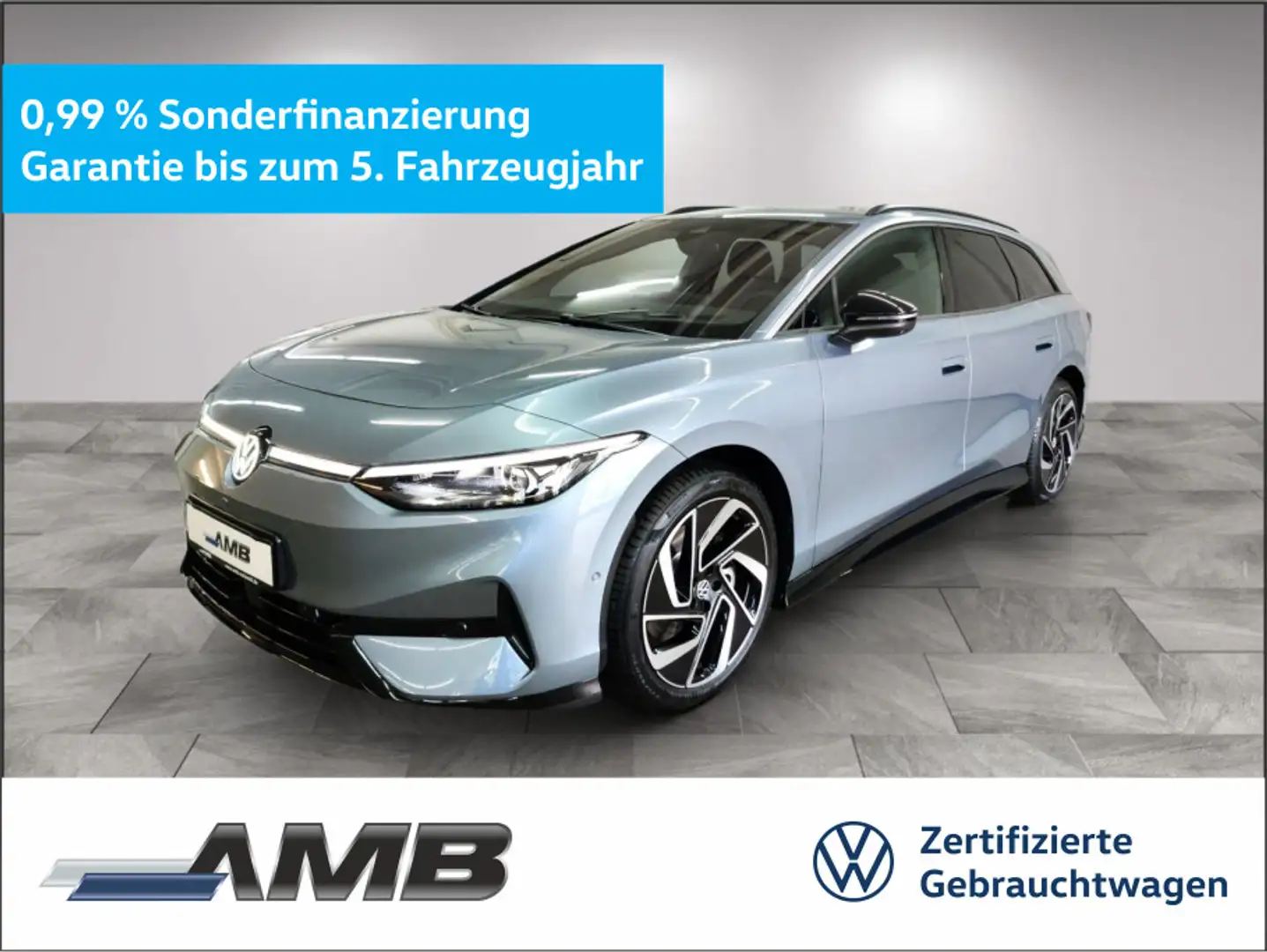 Volkswagen ID.7 Tourer Pro 77kWh/AHK/Matrix/Wärmepu/02.30Ga Blau - 1