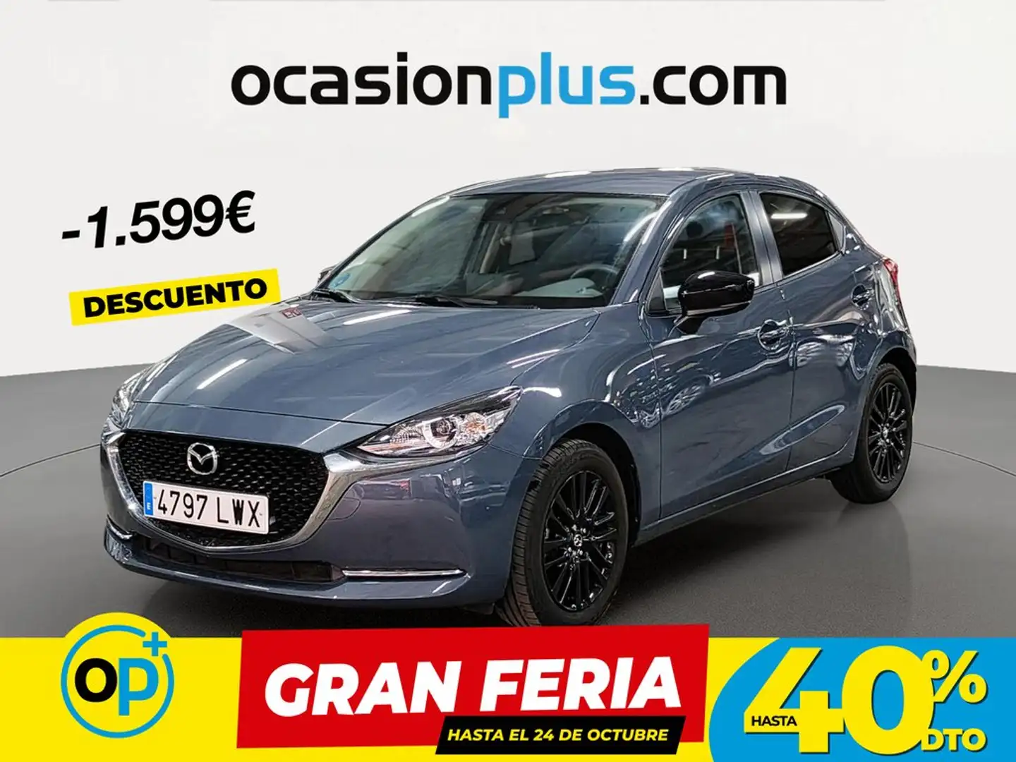 Mazda 2 1.5 e-Skyactiv-g Homura pantalla 7´´ 66kW Gris - 1