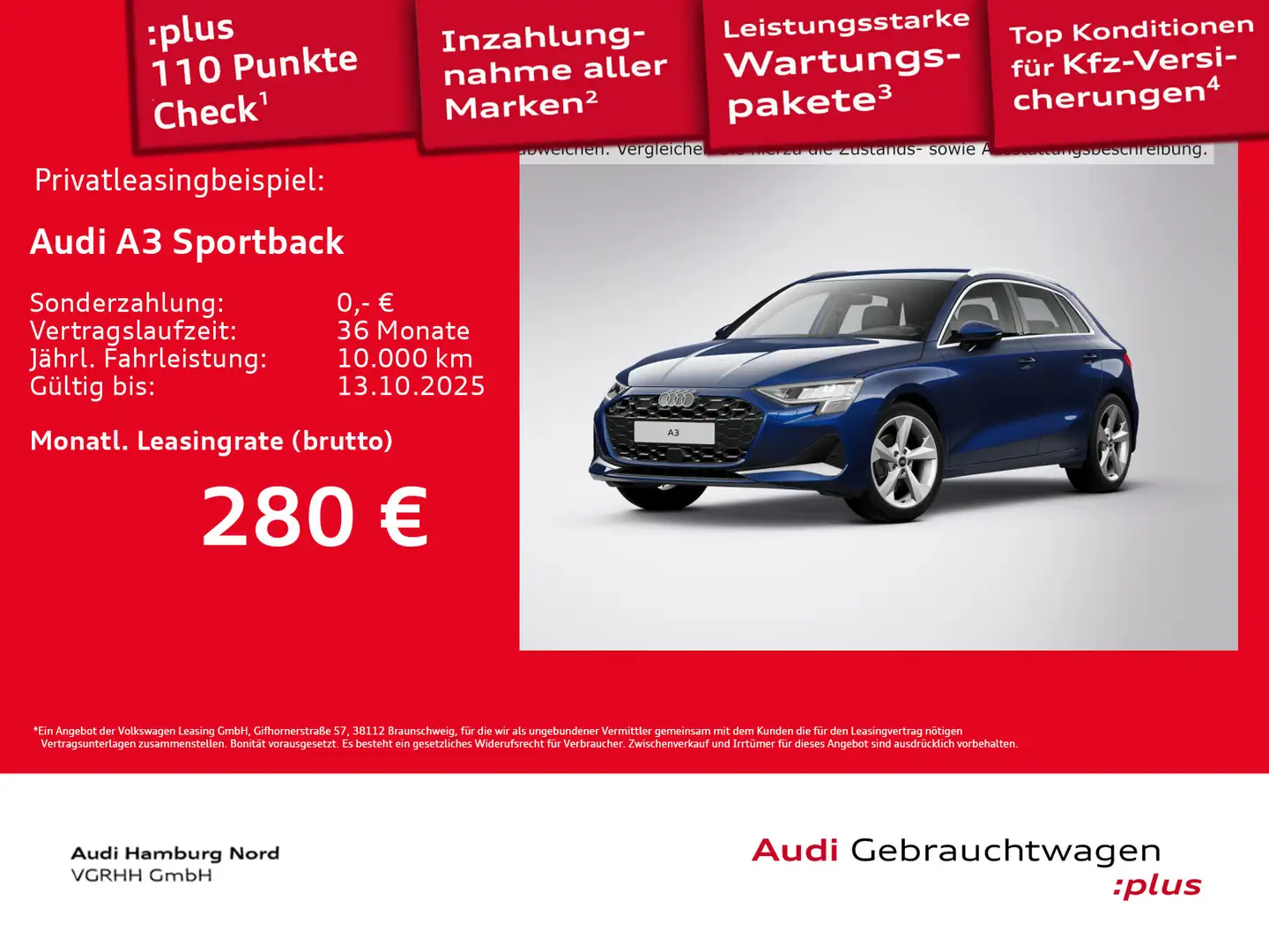 Audi A3 30 TFSI S tronic Navi Kamera ACC Blau - 1