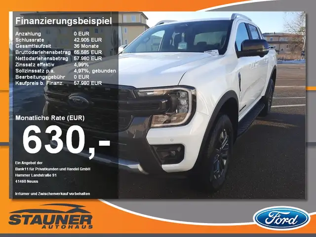 Ford Ranger DOKA Wildtrak 3.0l EcoBlue 0% FIN