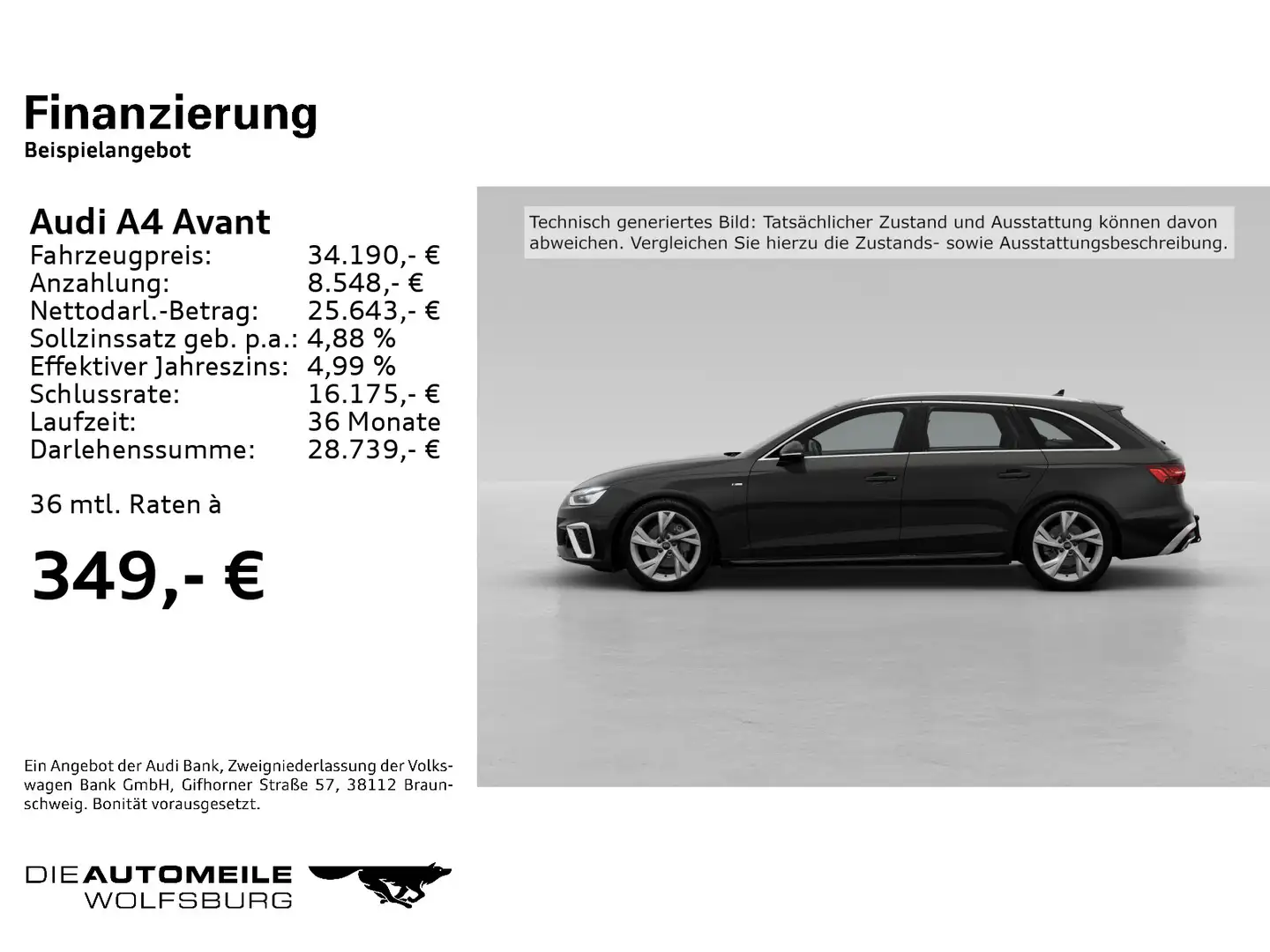 Audi A4 40 TFSI S tronic S line Noir - 2