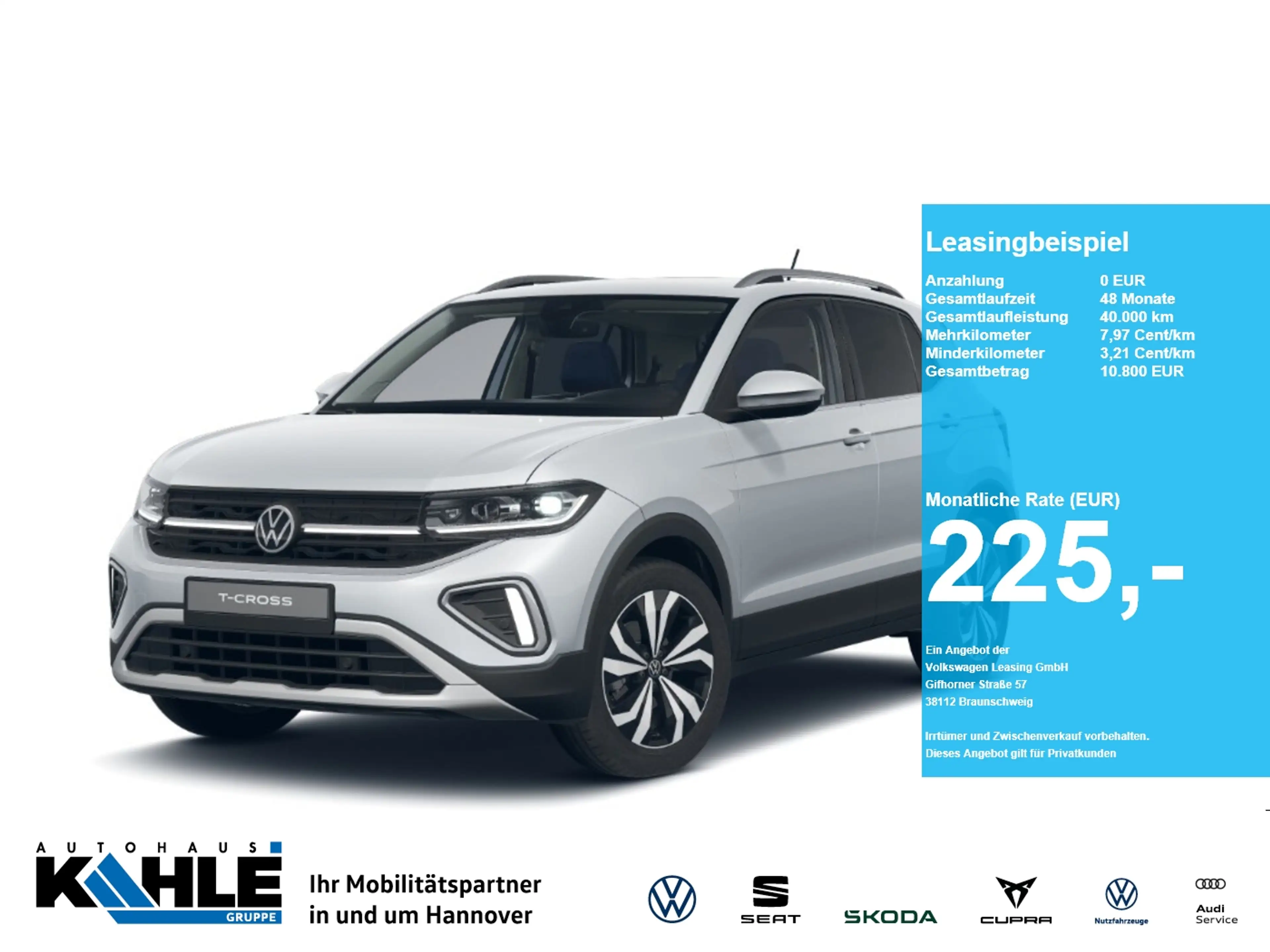 Volkswagen T-Cross 1.0 TSI DSGStyle Travel&Comfort AHK GJR RFK