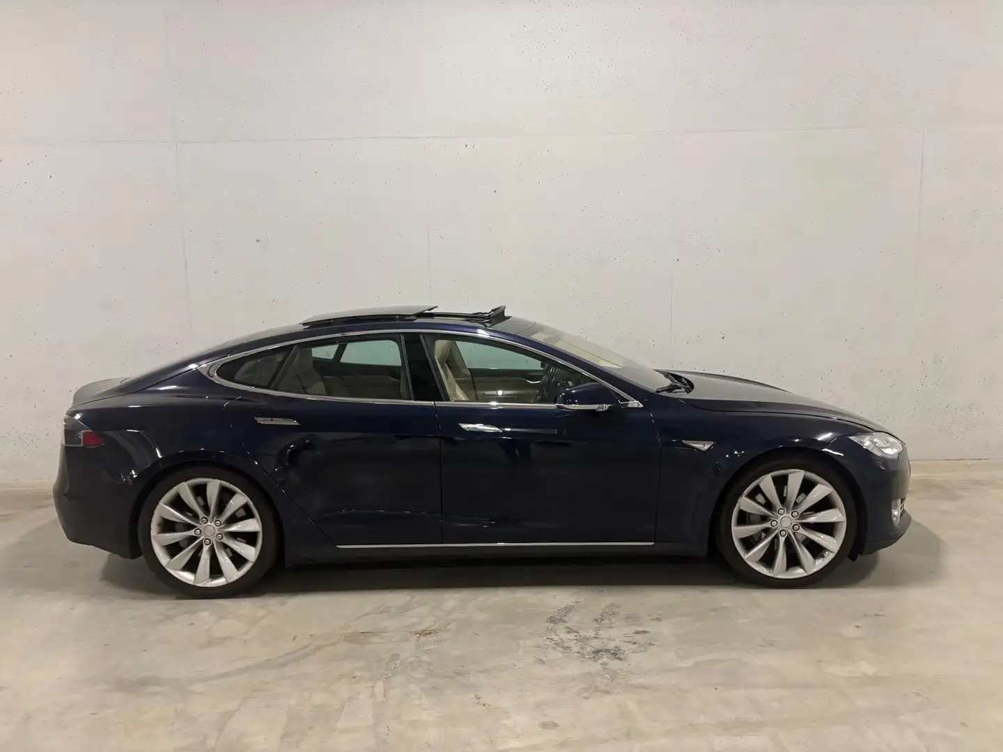Tesla Model S 85 Pano Free Super Charge 7 zitter Blauw - 2