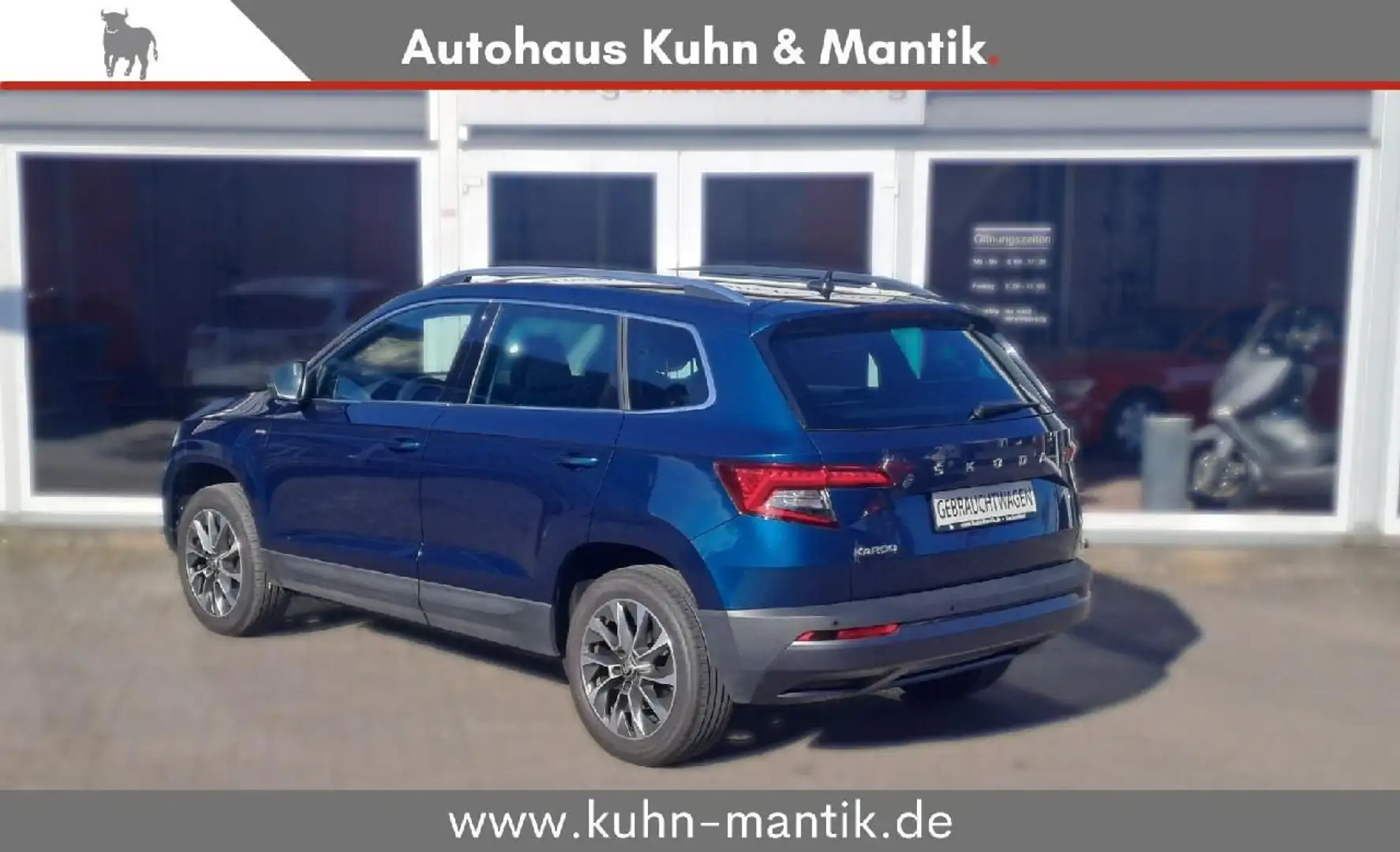 Skoda Karoq Clever 1.5 TSI LED PDC SHZ SmartLink KESSY Blauw - 2