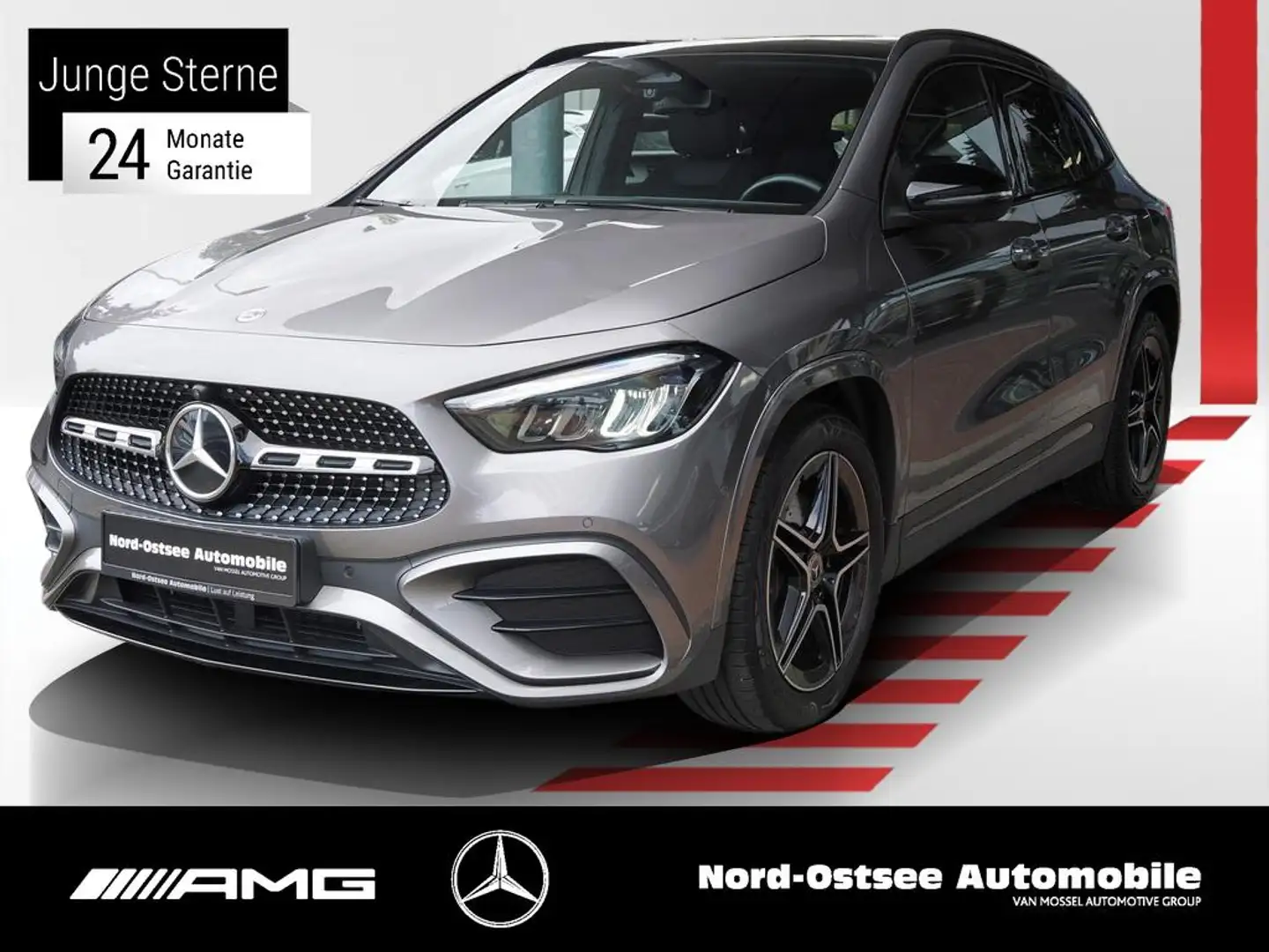 Mercedes-Benz GLA 200 AMG ADV+ NIGHT AHK 360° DISTRO WINTER Gris - 1