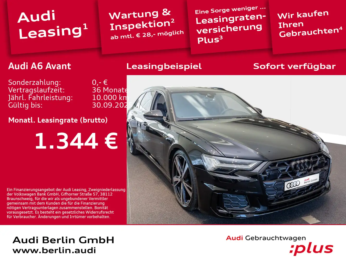 Audi A6 S line 50 TDI quattro tiptronic Schwarz - 1